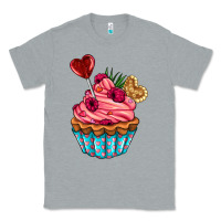Heather Grey valentines day cupcake Classic Tee - AdoDesignShop
