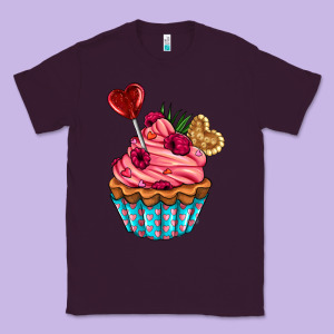 Valentines Day Cupcake Classic Tee Designed By Adodesignshop