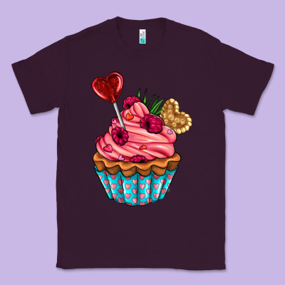 Valentines Day Cupcake Classic Tee Designed By Adodesignshop