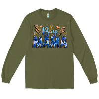 Army Green boy mama Long Sleeve Tee - JahusDesignShop