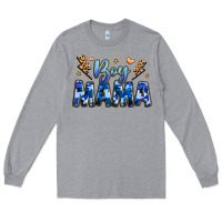 Heather Grey boy mama Long Sleeve Tee - JahusDesignShop