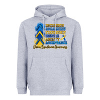 Heather Grey down syndrome awareness Heavyweight Hoodie - Artiststas