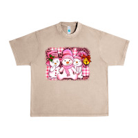 French Oak chillin pink   with my snowmies  ado Urban Heavy Tee - AdoDesignShop