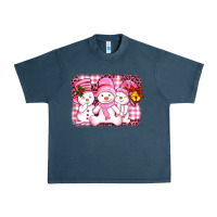 Midnight Navy chillin pink   with my snowmies  ado Urban Heavy Tee - AdoDesignShop