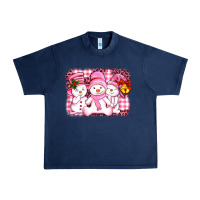 Navy chillin pink   with my snowmies  ado Urban Heavy Tee - AdoDesignShop