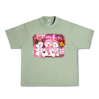 Oil Green chillin pink   with my snowmies  ado Urban Heavy Tee - AdoDesignShop