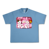 Pebble Blue chillin pink   with my snowmies  ado Urban Heavy Tee - AdoDesignShop