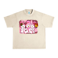 Sandshell chillin pink   with my snowmies  ado Urban Heavy Tee - AdoDesignShop