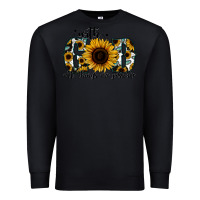 Black with god all things are possible sunflower Premium Sweatshirt - Jasminsmagicworld