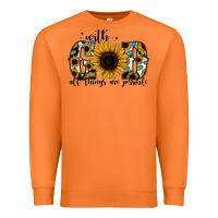 Carrot with god all things are possible sunflower Premium Sweatshirt - Jasminsmagicworld