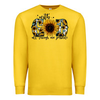 Lemon with god all things are possible sunflower Premium Sweatshirt - Jasminsmagicworld