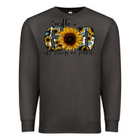 Smoke with god all things are possible sunflower Premium Sweatshirt - Jasminsmagicworld