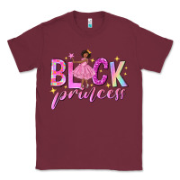 Burgundy black princess black girl Classic Tee - NancyCooperArtShop