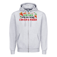 Heather Grey i cant make everyone happy i an not a pizza Zipper Hoodie - MaliasSmallBusiness