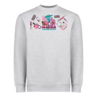 Heather Grey medical assistant elements Heavyweight Sweatshirt - AdoDesignShop