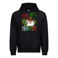 Black ho ho howdy santa Urban Hoodie - CowGirlArtShop