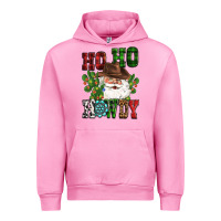 Fuchsia Pink ho ho howdy santa Urban Hoodie - CowGirlArtShop