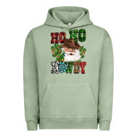 Pigment Oil Green ho ho howdy santa Urban Hoodie - CowGirlArtShop