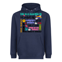Navy you are allowed to Heavyweight Hoodie - Artiststas