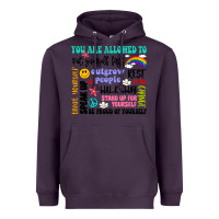 Plum you are allowed to Heavyweight Hoodie - Artiststas