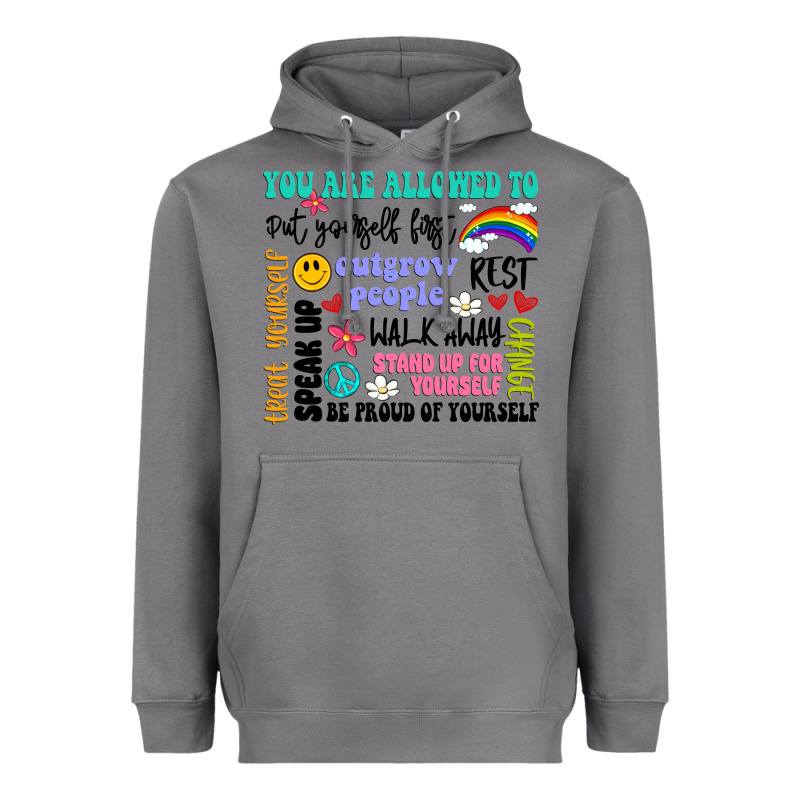 You Are Allowed To Heavyweight Hoodie by Artiststas | Teevron
