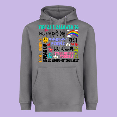 You Are Allowed To Heavyweight Hoodie Designed By Artiststas