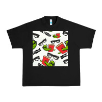 Black bookworm seamless pattern Urban Heavy Tee - BundleAndBundleShop