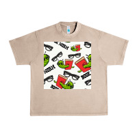 French Oak bookworm seamless pattern Urban Heavy Tee - BundleAndBundleShop