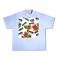Grape Ice bookworm seamless pattern Urban Heavy Tee - BundleAndBundleShop