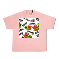 Salmon bookworm seamless pattern Urban Heavy Tee - BundleAndBundleShop