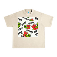 Sandshell bookworm seamless pattern Urban Heavy Tee - BundleAndBundleShop