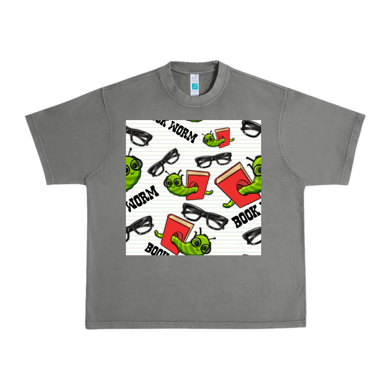 Bookworm Seamless Pattern Urban Heavy Tee by BundleAndBundleShop | Teevron