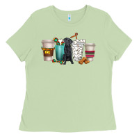 Matcha labrador retriever dog coffee cups Ladies Tee - texasbilliewilder