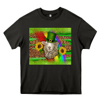 Asphalt st patricks sheep sunflowers rainbow serape leopard glitter Heavy Core Tee - Artiststas