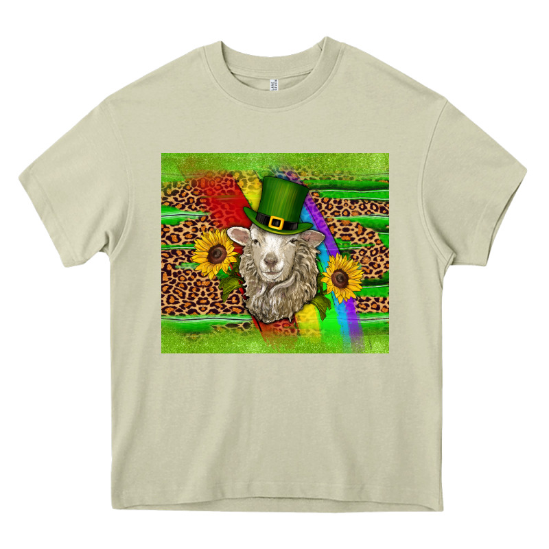 St Patricks Sheep Sunflowers Rainbow Serape Leopard Glitter Heavy Core Tee by Artiststas | Teevron