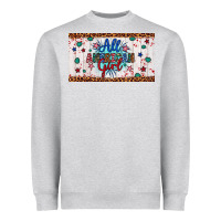 Heather Grey all american girl Heavyweight Sweatshirt - Artiststas