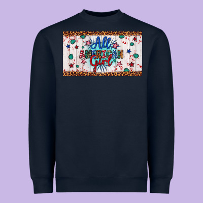 All American Girl Heavyweight Sweatshirt Designed By Artiststas