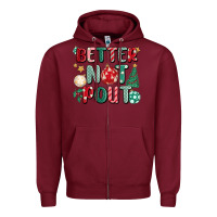 Burgundy better not pout Zipper Hoodie - MaliasSmallBusiness