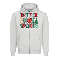 Dove Grey better not pout Zipper Hoodie - MaliasSmallBusiness