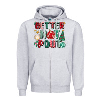 Heather Grey better not pout Zipper Hoodie - MaliasSmallBusiness