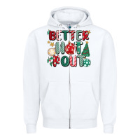White better not pout Zipper Hoodie - MaliasSmallBusiness