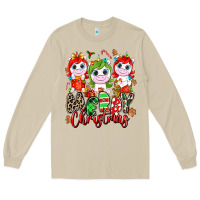 Mushroom Merry Christmas unicorns Long Sleeve Tee - NancyCooperArtShop