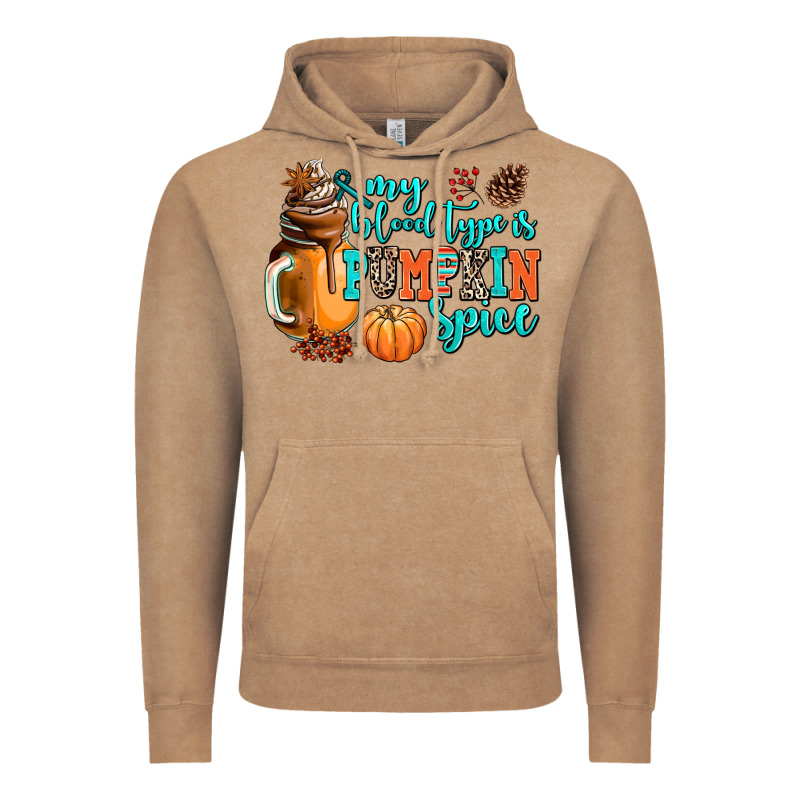 My Blood Type Is Pumpkin Spice Vintage Hoodie by AdoDesignShop | Teevron