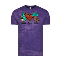 Cloud Purple peace love rodeo Vintage Tee - JahusDesignShop