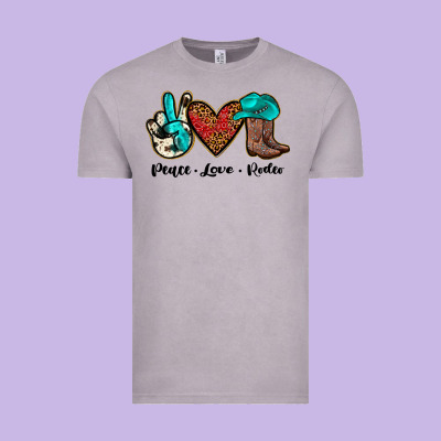 Peace Love Rodeo Vintage Tee Designed By Jahusdesignshop