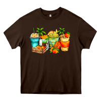 Chocolate Brown mango farm fresh coffee cups Heavy Core Tee - Zillion Design Studio