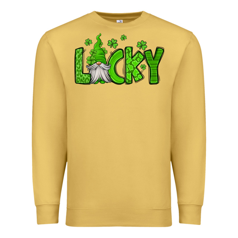 Lucky Gnome St Patricks Day Premium Sweatshirt by Jasminsmagicworld | Teevron