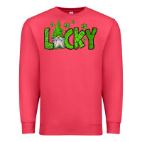 Cardinal lucky gnome st patricks day Premium Sweatshirt - Jasminsmagicworld