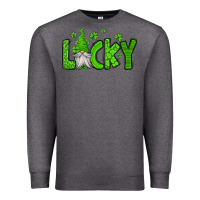 Charcoal Heather lucky gnome st patricks day Premium Sweatshirt - Jasminsmagicworld