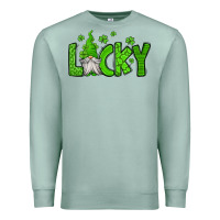 Seafoam lucky gnome st patricks day Premium Sweatshirt - Jasminsmagicworld